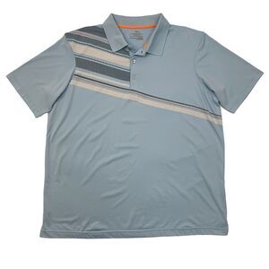 Page Tuttle Golf Polo Shirt Mens XXL 2XL Blue Cool Swing Sweat Wick Performance